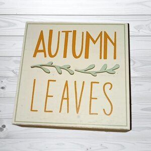"Autumn Leaves" fall shelf decor